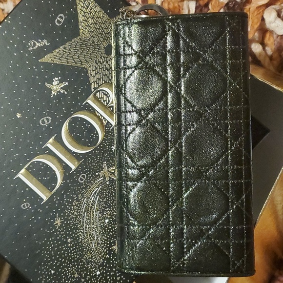 Dior Cannage Wallet Iridescent Shimmer - Picture 2 of 16